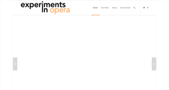 Desktop Screenshot of experimentsinopera.com